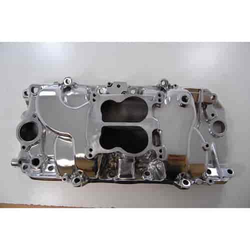 BB CHEVY ALUM INTAKE MANIFOLD DUAL PLANE -POLISHED