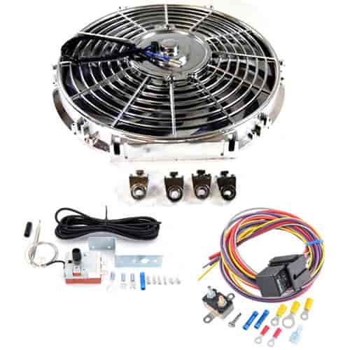 Electric Fan Kit 12" Curved Blades Includes: