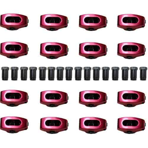 ALUM ROLLER ROCKER ARMS 1.6 3/8 KIT RED