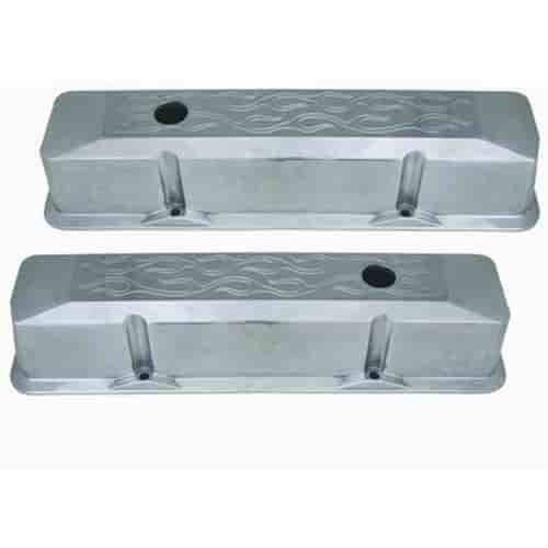 Baffled Aluminum Recessed Valve Covers 1958-1986 Small Block Chevy 283, 305, 327, 350