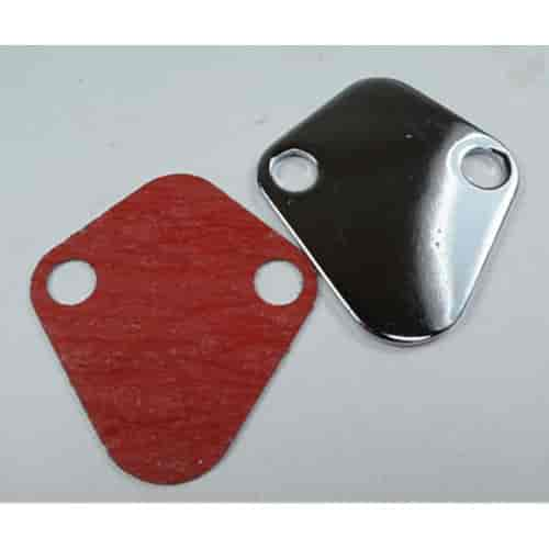 Fuel Pump Block-Off Plate Big Block Chevy V8