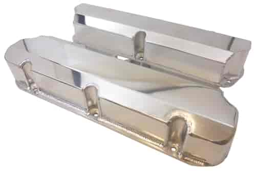 SB FORD FABRICATED VALVE COVERS WITHOUT HOLE PR - POLISHED