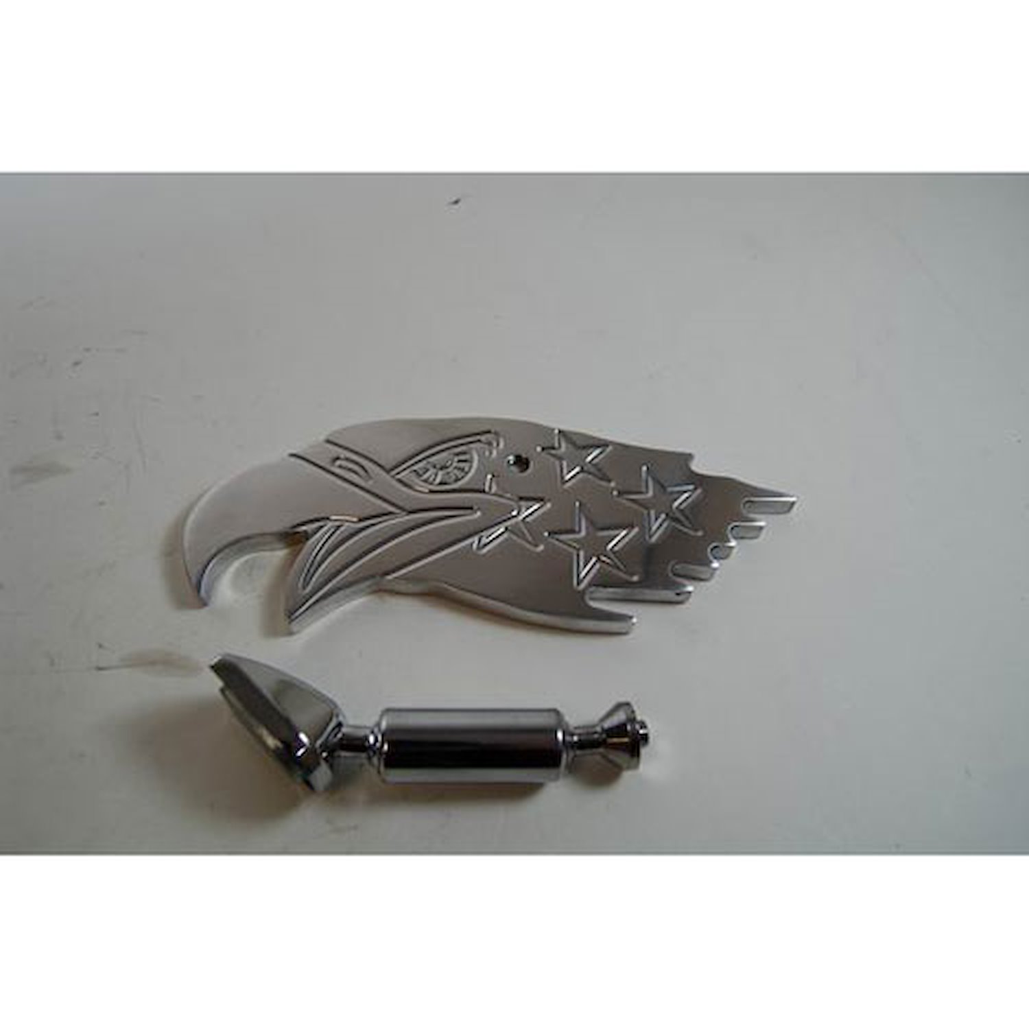 POLISHED ALUMINUM REAR VIEW MIRROR - EAGLE