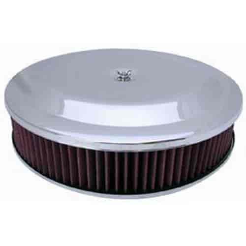 Round Race Car Style Air Cleaner Set 14" x 3"