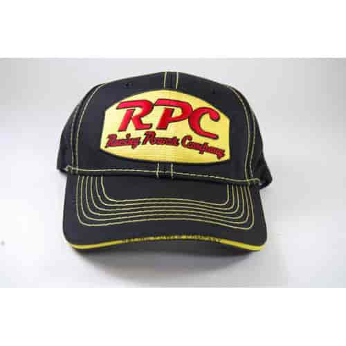 HAT - BLACK WITH YELLOW STITCHING