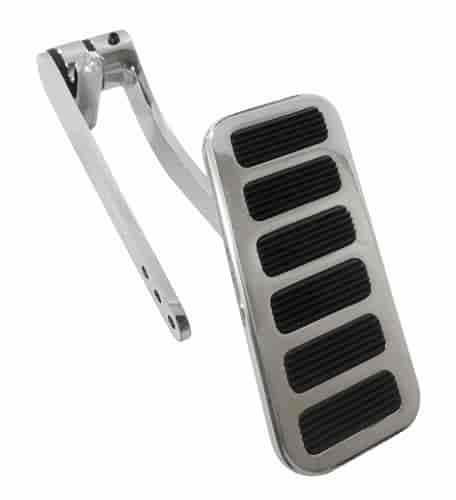 Aluminum Gas Pedal Pad/Steel Arm 6 Rubber Inserts