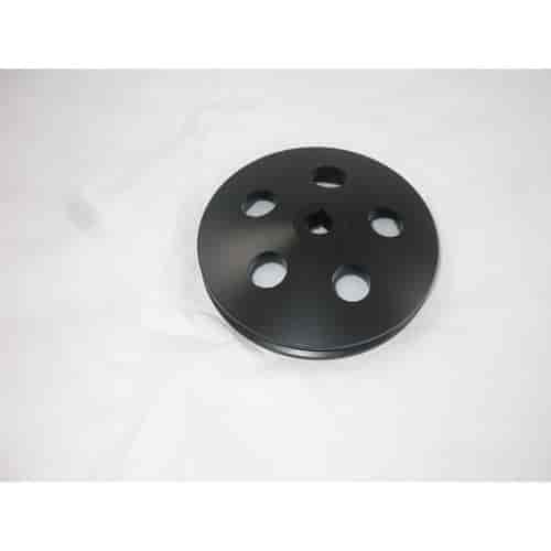 PULLEY POWER STEERING GM - BLACK ALUM