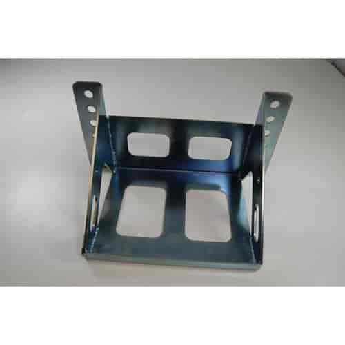 ADJUSTABLE BATTERY BOX SMALL - TRAY DIMENSION 8.875 X 7.125 -ZINC