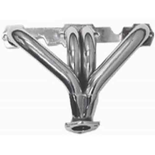 Chrome 1942-up SB Chevy Heavy Duty Street Header (Includes Gaskets / Hardware)