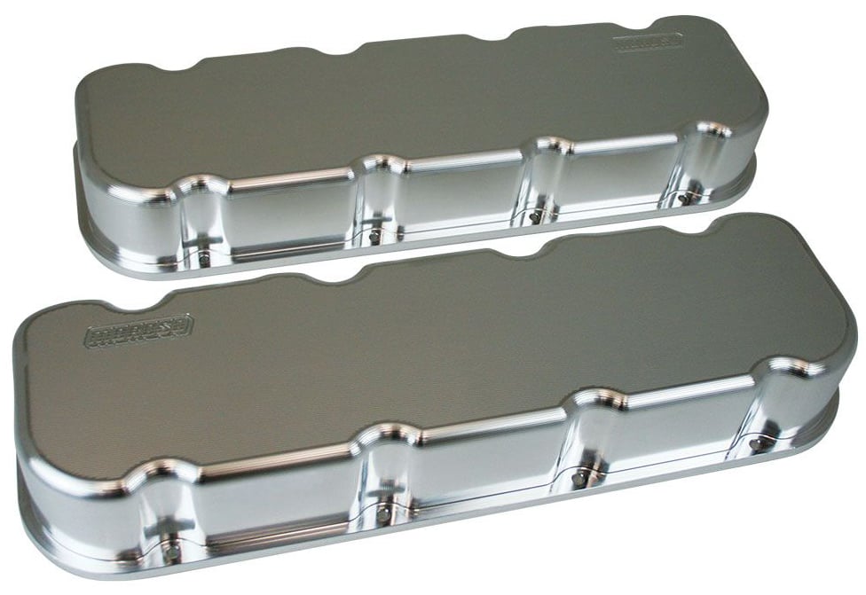Billet Aluminum Valve Covers Small Block Chevy, w/4.500