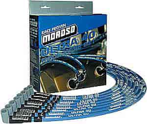 Moroso 73666 Ultra 40 Plug Wire Set - Blue Spark Plug Wire Set