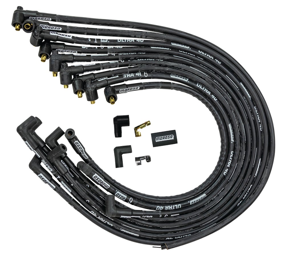 Ultra 40 Sleeved Spark Plug Wire Set Small