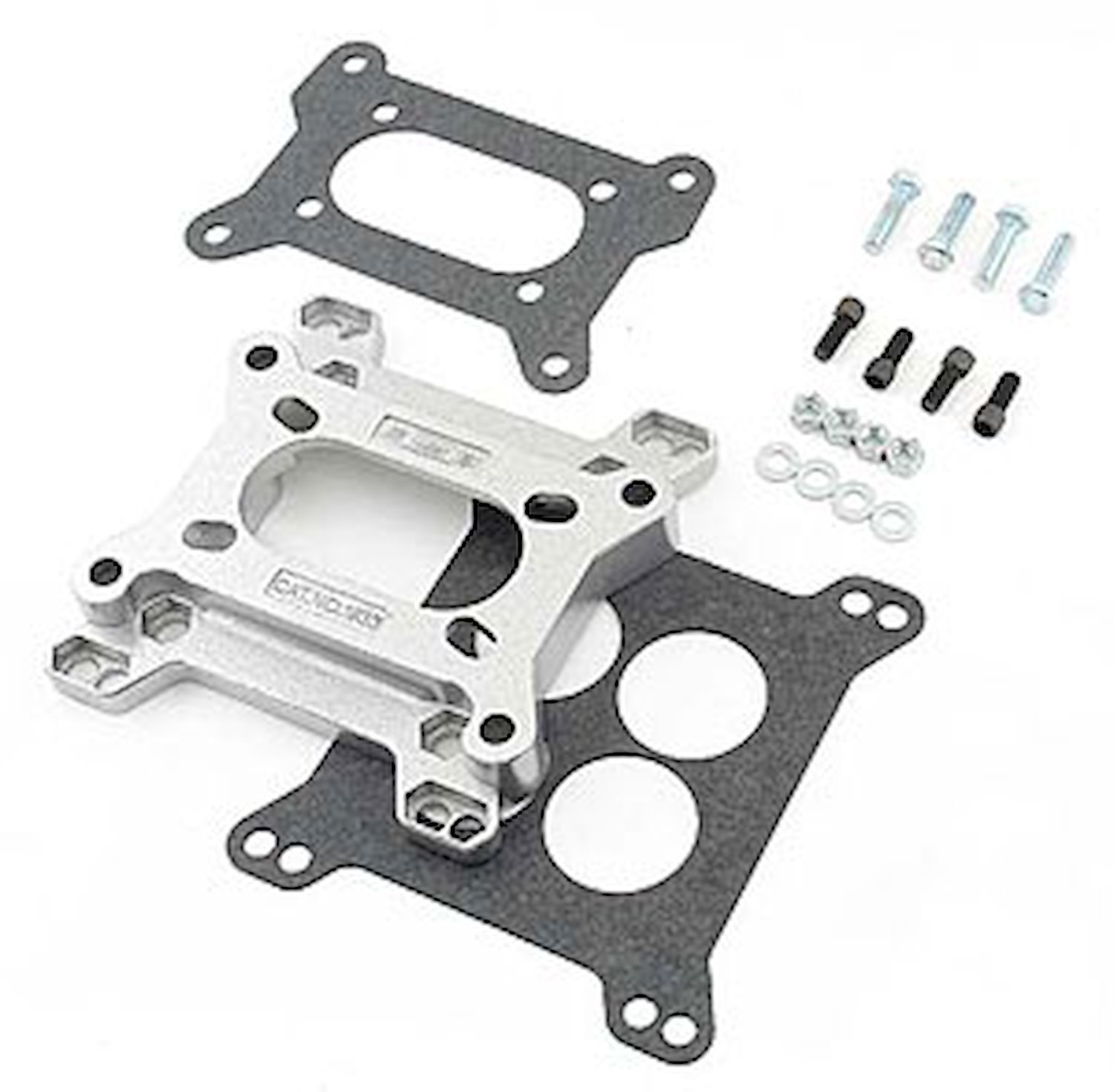 Carburetor Adapter Kit 4-bolt 4-bbl to small 4-bolt 2-bbl except spread bore