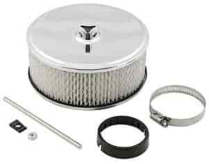 Chrome-Plated Deep-Dish Air Cleaner 6-1/2" Diameter