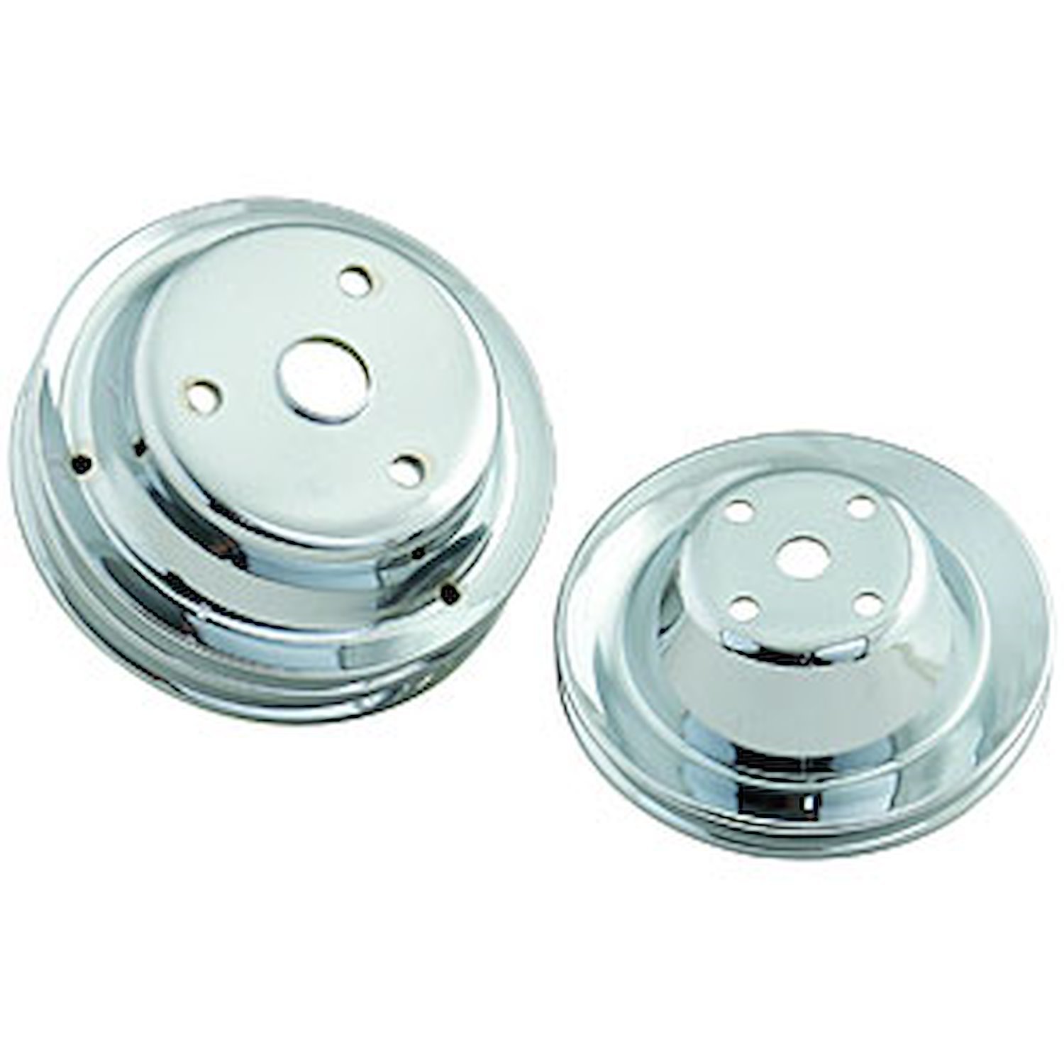 Chrome Pulley Set 1969-85 Small Block Chevy