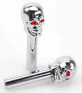 Door Lock Knobs Set of Two Skulls