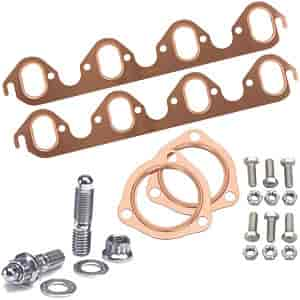 Copper Exhaust and Collector Gaskets with Stainless Steel Header Stud Kit BB-Ford 429-460