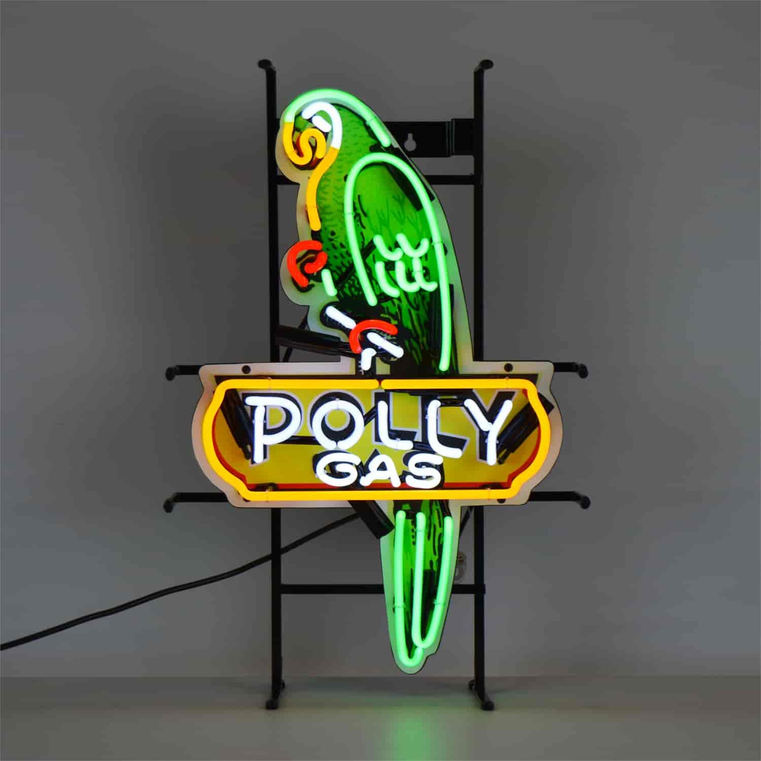 Shaped Polly Gas Neon Sign With Backing