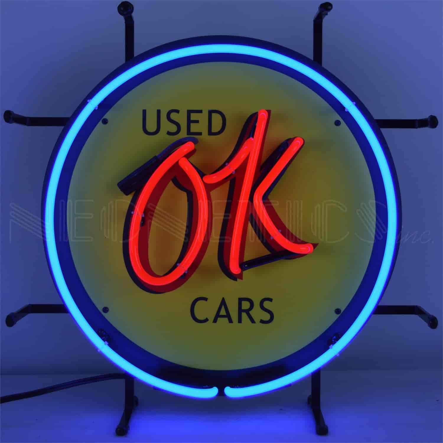 GM OK Used Cars Junior Neon Sign