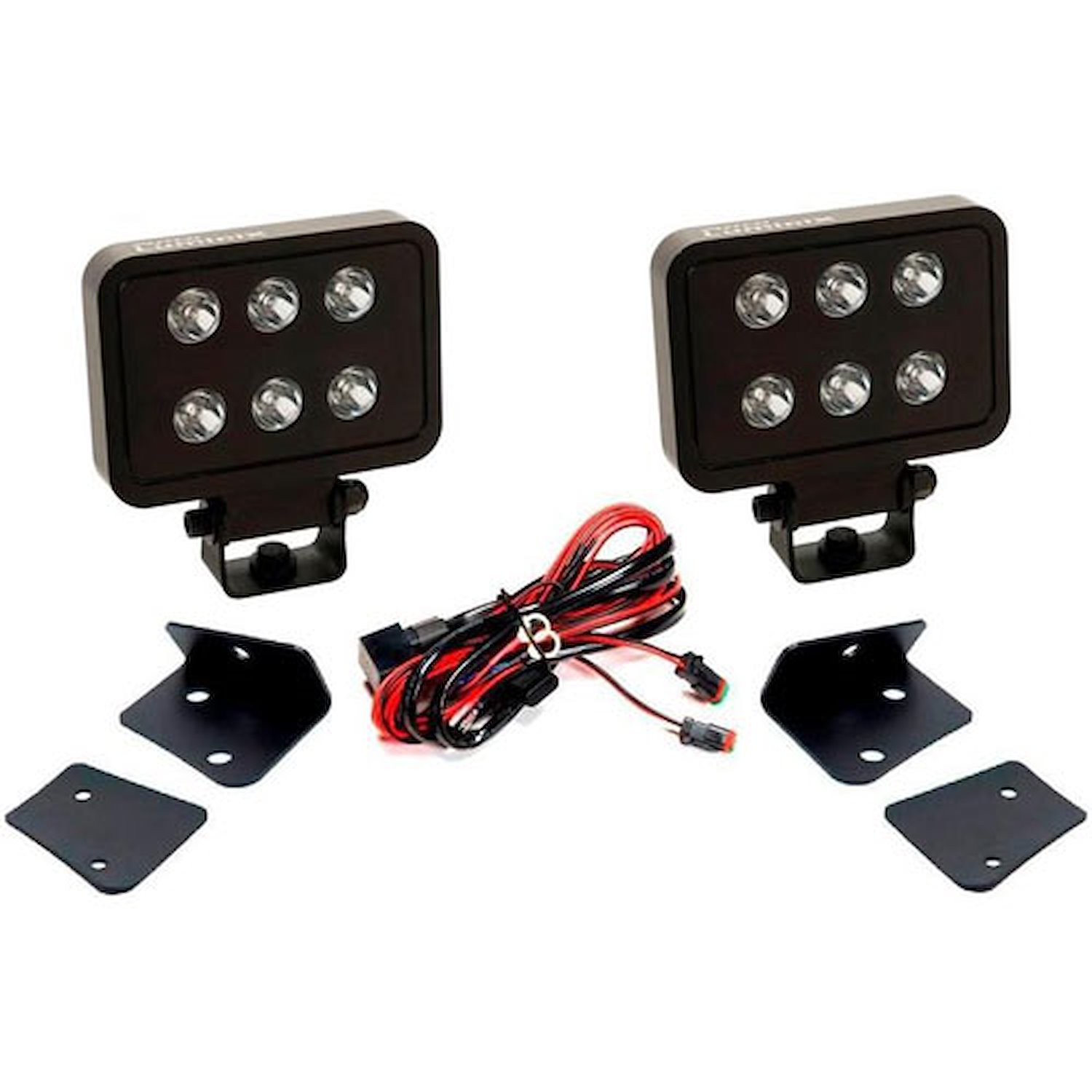 Luminix LED Light Blocks & Mounts 2007-2017 Jeep Wrangler JK