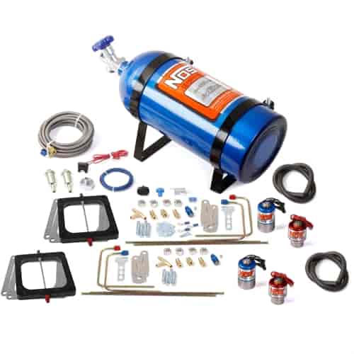 Cheater Nitrous System Dual Holley 4150 Carb Spray