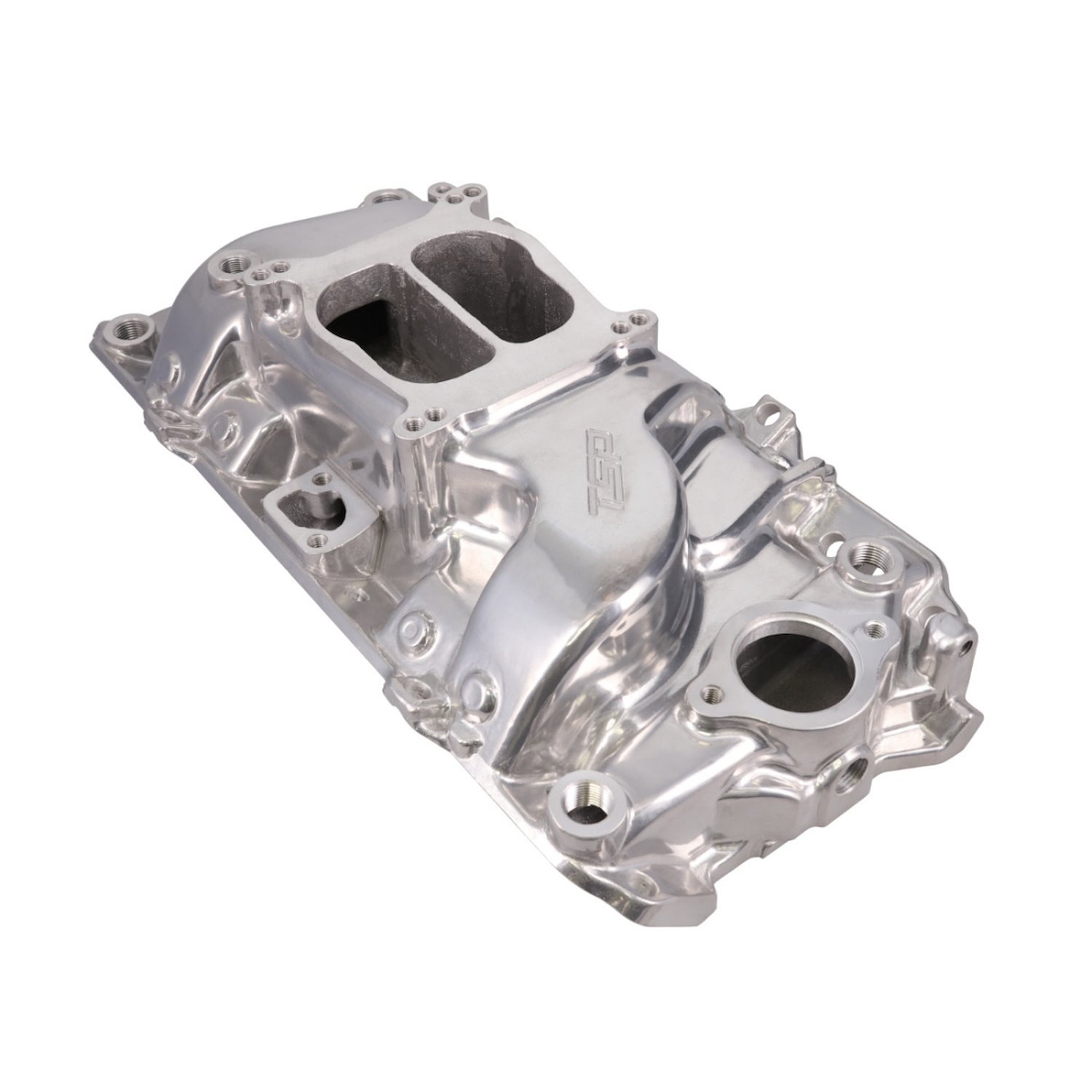 83000 Intake Manifold, Chevy Big Block Carb. Aluminum Dual Plane, Polished