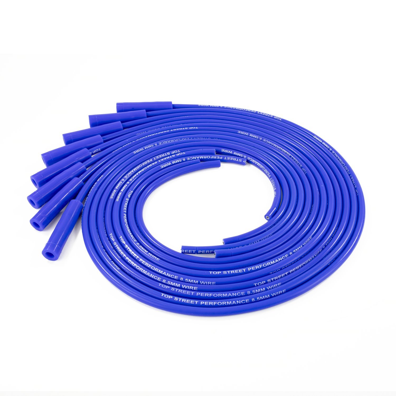85680 Universal Ignition Wires, 8.5mm Blue, Straight Plug Boots