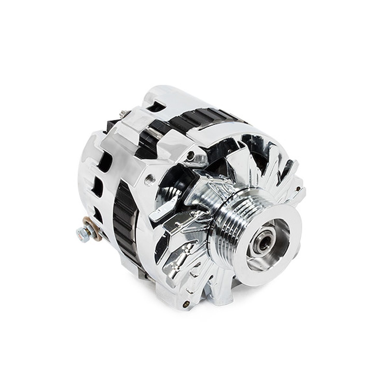 ES1003C Alternator, GM CS130 Serpentine Belt 110 Amps, Chrome