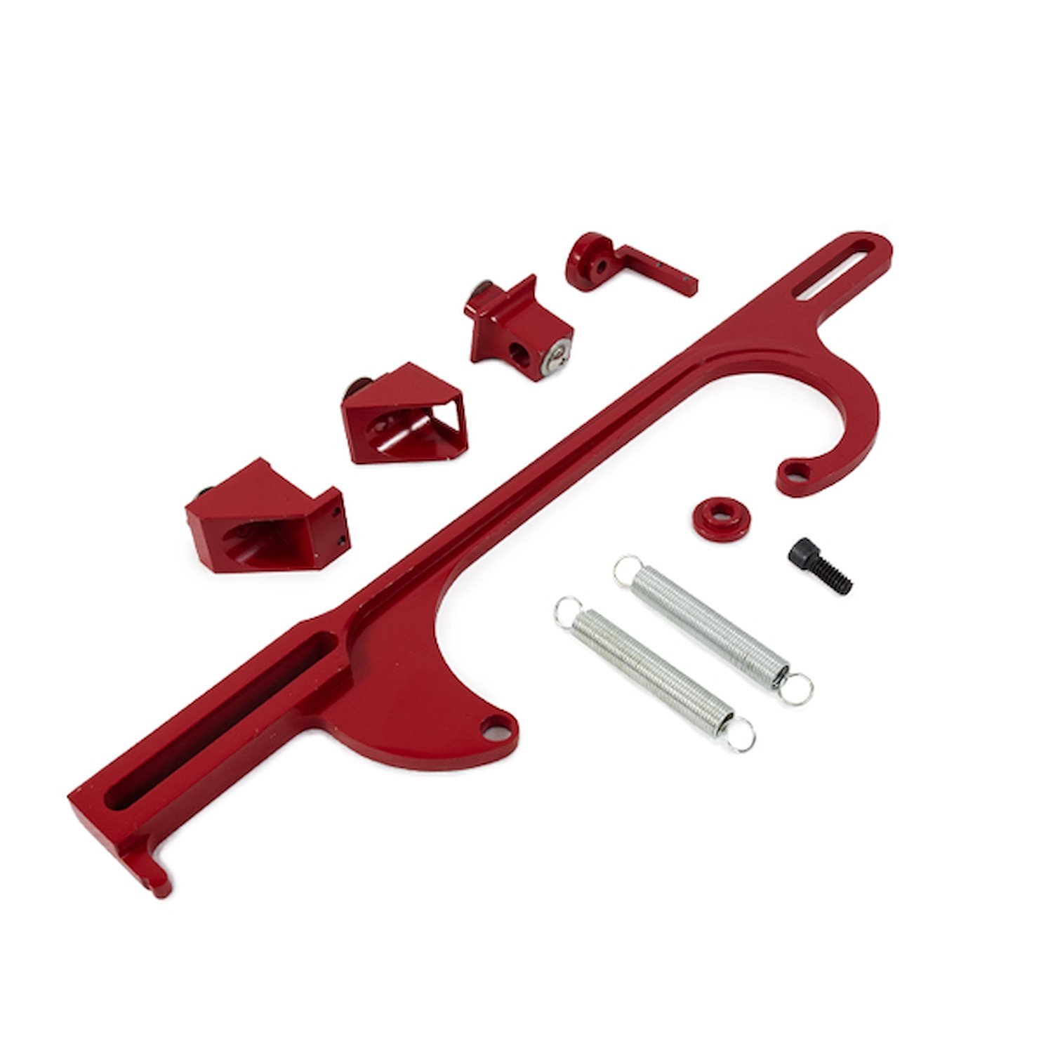 JM3101R Throttle Cable Bracket, Holley 4150/4160 Style 4 BBL, Red