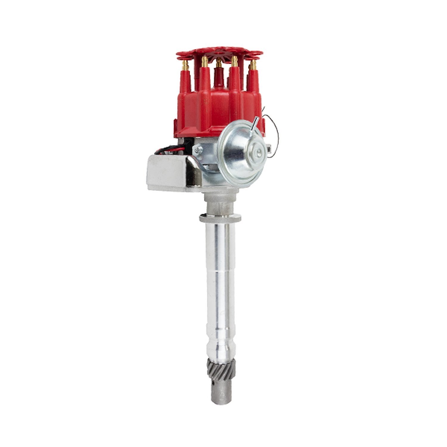 JM6701R Ready-to-Run Distributor, Chevy SB & BB Gen 2 Mark IV V8, Red