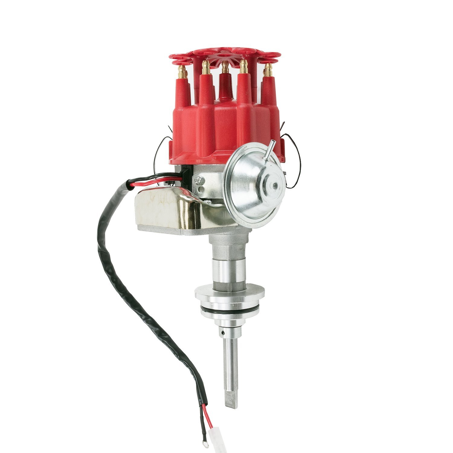 JM6713R Ready-to-Run Distributor, Chrysler SB V8 (273, 318, 340, 360), Red