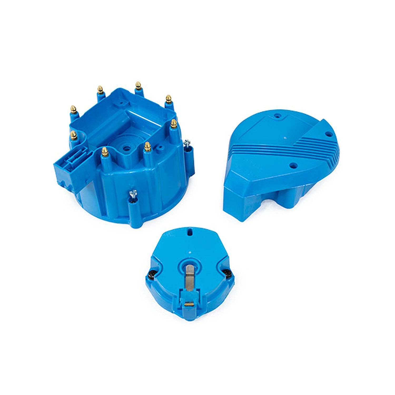 JM6950BL HEI Distributor Super Cap and Rotor Kit, 8 Cylinder Male, Blue