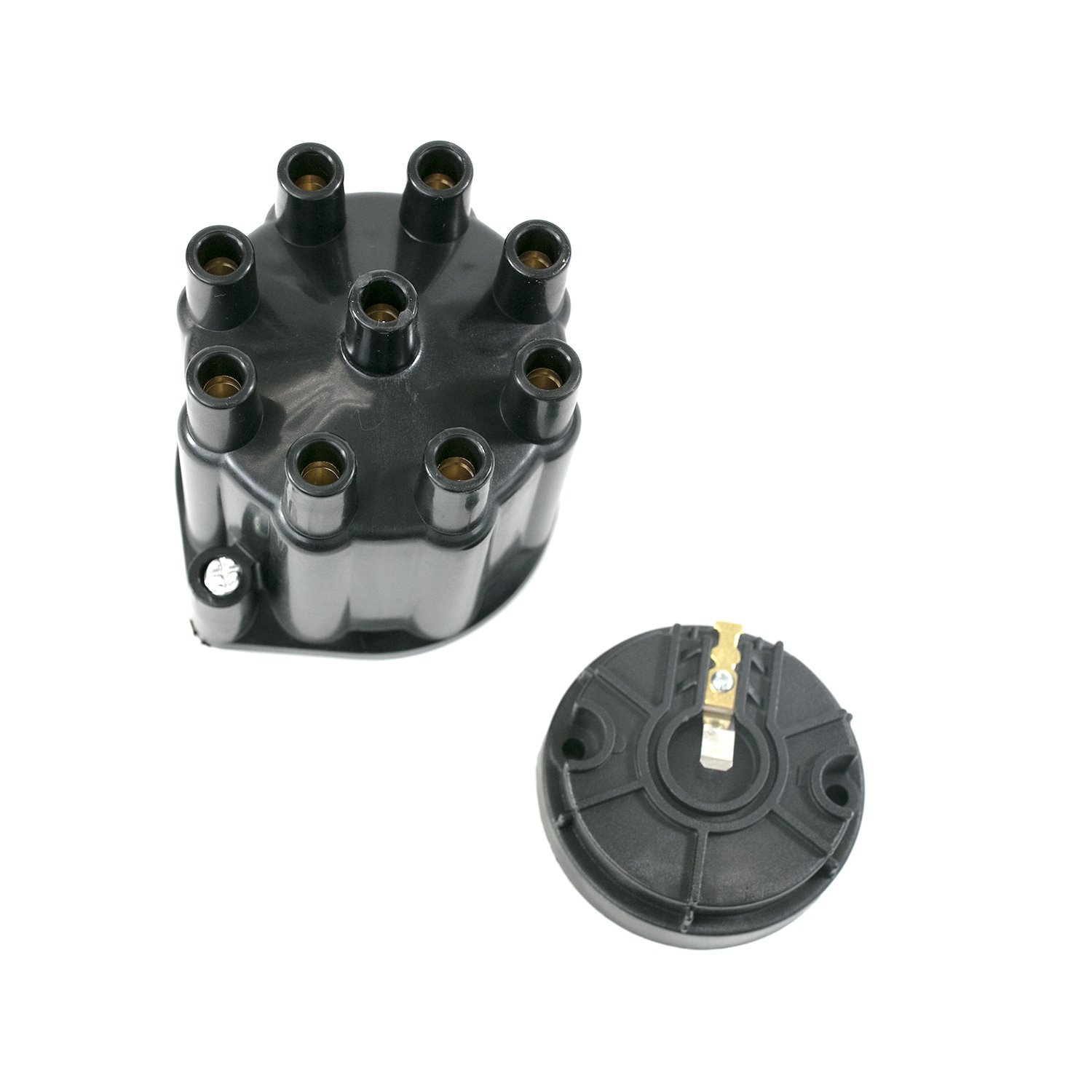 JM6974BK Pro Series Distributor Cap and Rotor Kit, 8 Cylinder Female, Black