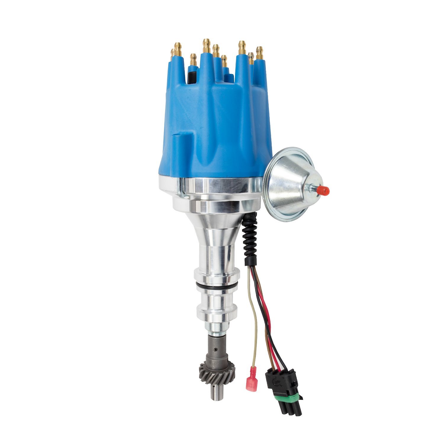 JM7706BL Pro Series Ready-to-Run Distributor, Ford BB (370-460),351C,400,351M V8, Blue