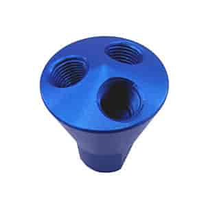 3 PORT SHOWERHEAD DIST BLOCK (BLUE)