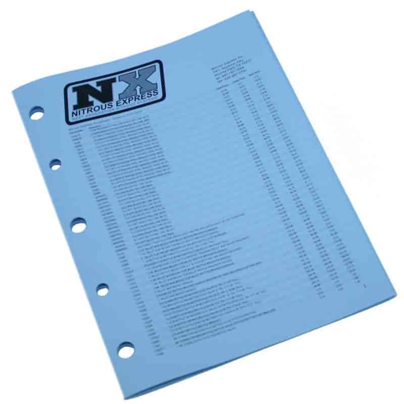 NITROUS EXPRESS PRICE SHEET