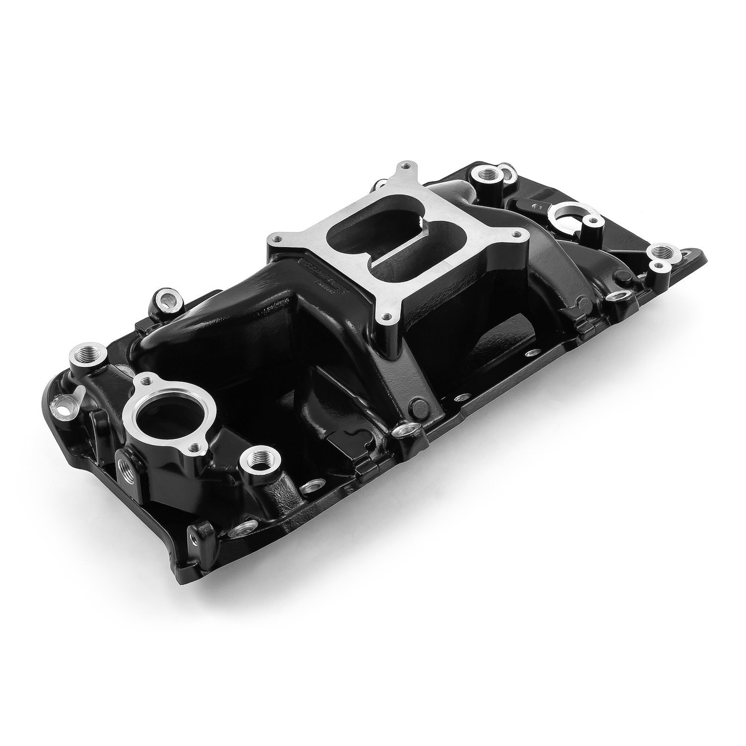 MidRise Intake Manifold Big Block Chevy 454 Oval Port - Black Finish