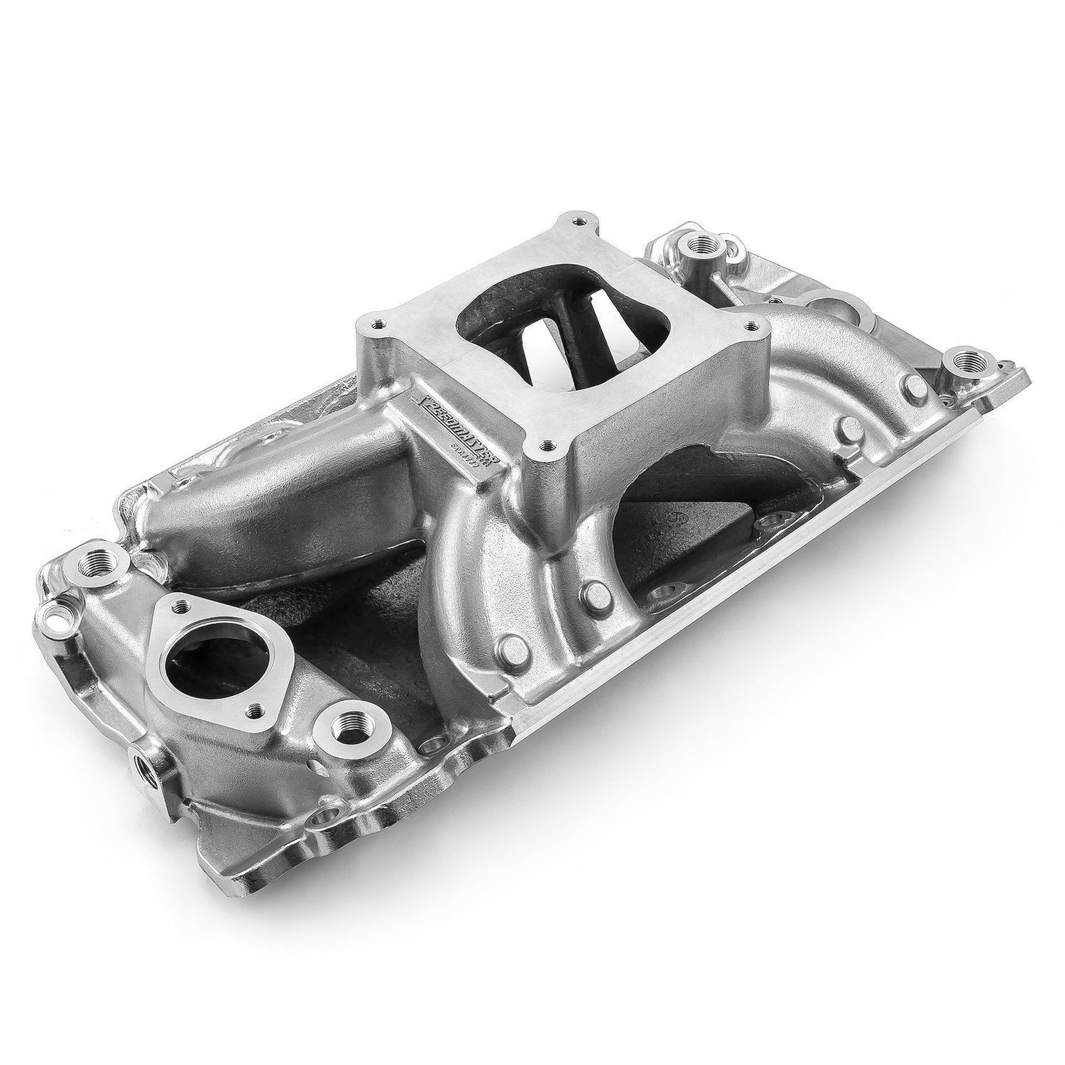 1-147-023 Chevy BBC 454 HiRise Rect Port Intake Manifold Machine Polished