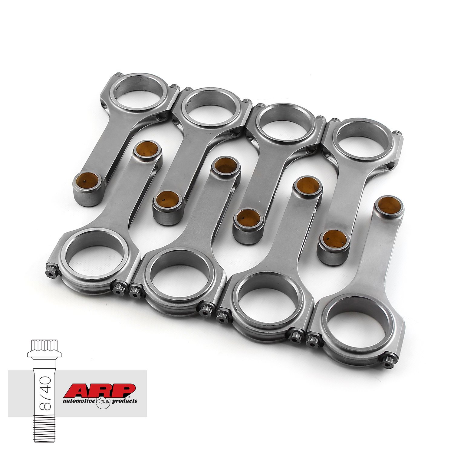 H BEAM 5.956 2.310 .912 4340 CONNECTING RODS FORD 351 WINDSOR W/ ARP 8740