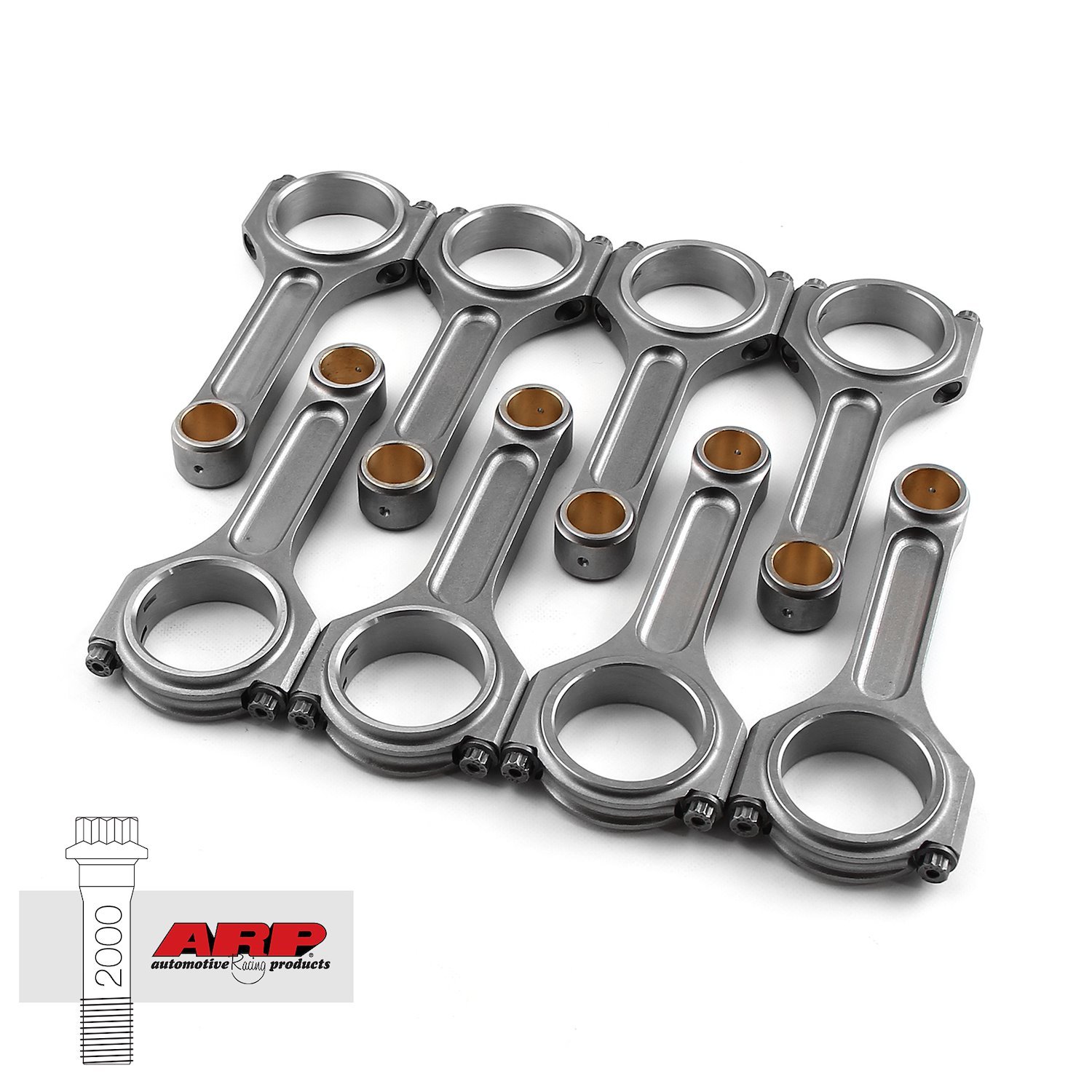 I BEAM PRO 5.400 2.123 .927 4340 CONNECTING RODS FORD 302 WINDSOR W/ ARP 2000