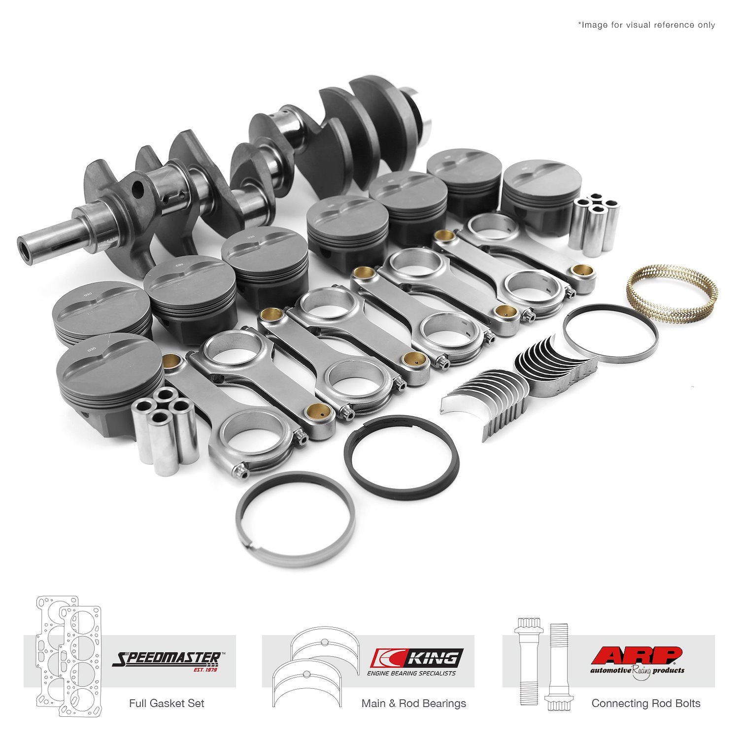 1-290-003 Chevy SBC 350 3.750 in. 383 ci 1Pc-Seal Rotating Assembly Kit - SuperStreet Series