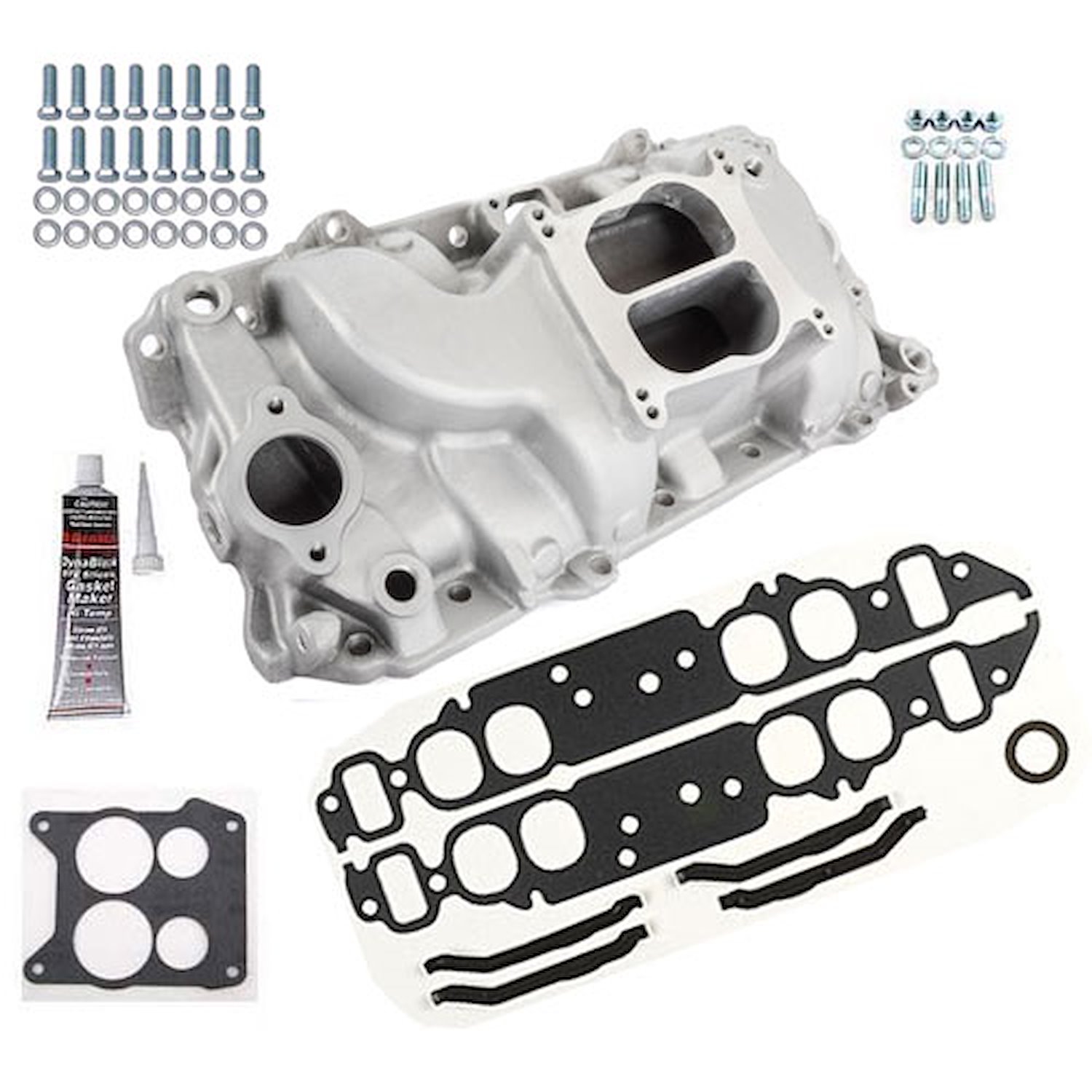 Holeshot Oval Port Intake Manifold 1965-90 Big Block Chevy 454 Includes: