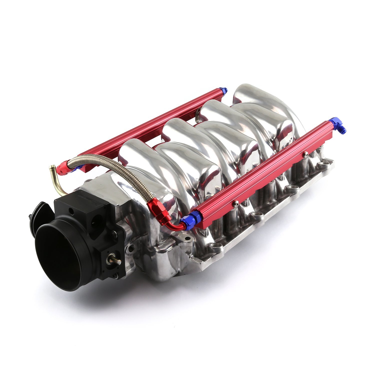 PCE148.1100.02 Chevy LS1 LS6 Polished Aluminum Intake Manifold with 92mm Throttle Body