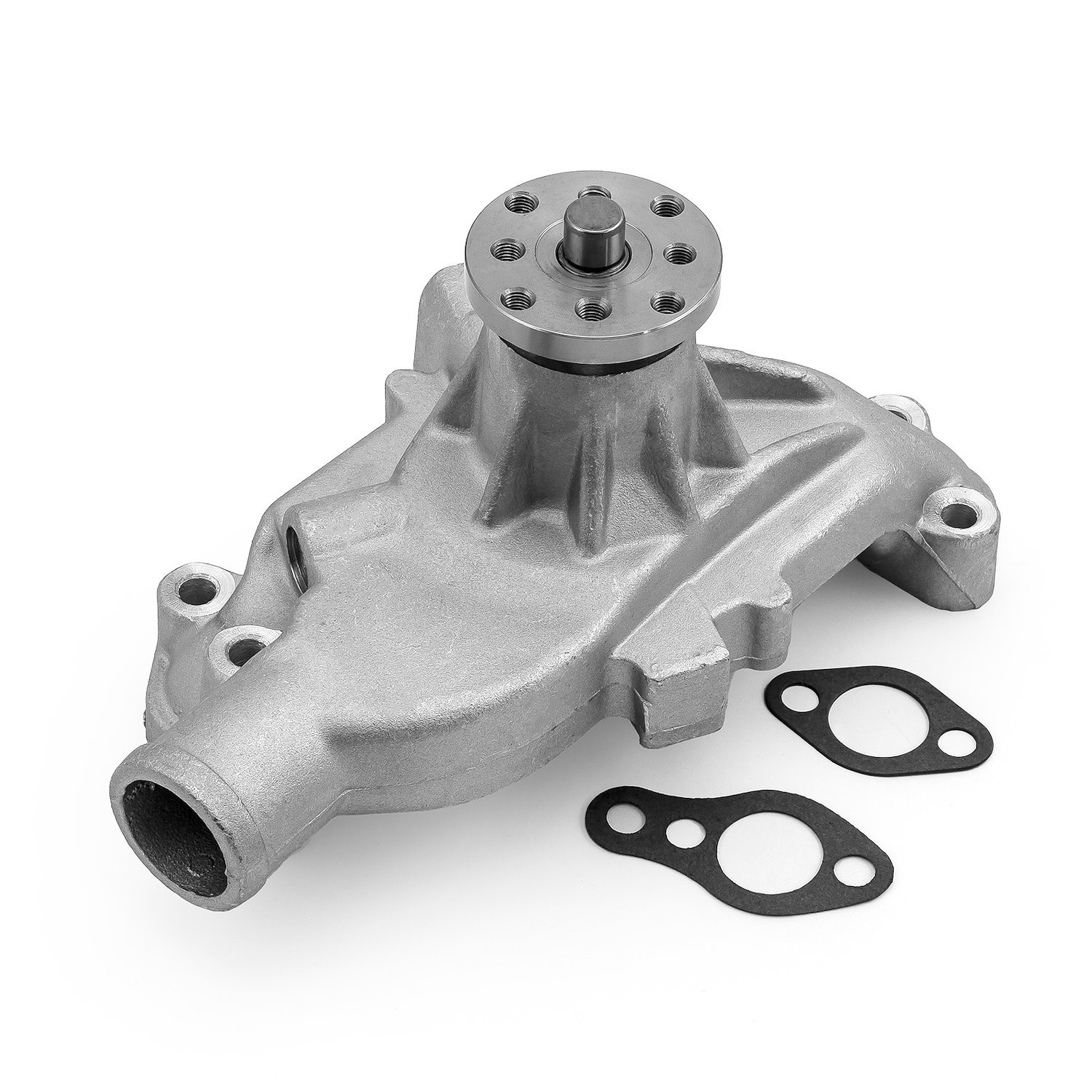 PCE195.1083.01 Aluminum Mechanical Water Pump Small Block Chevy 350, High-Volume [Satin]