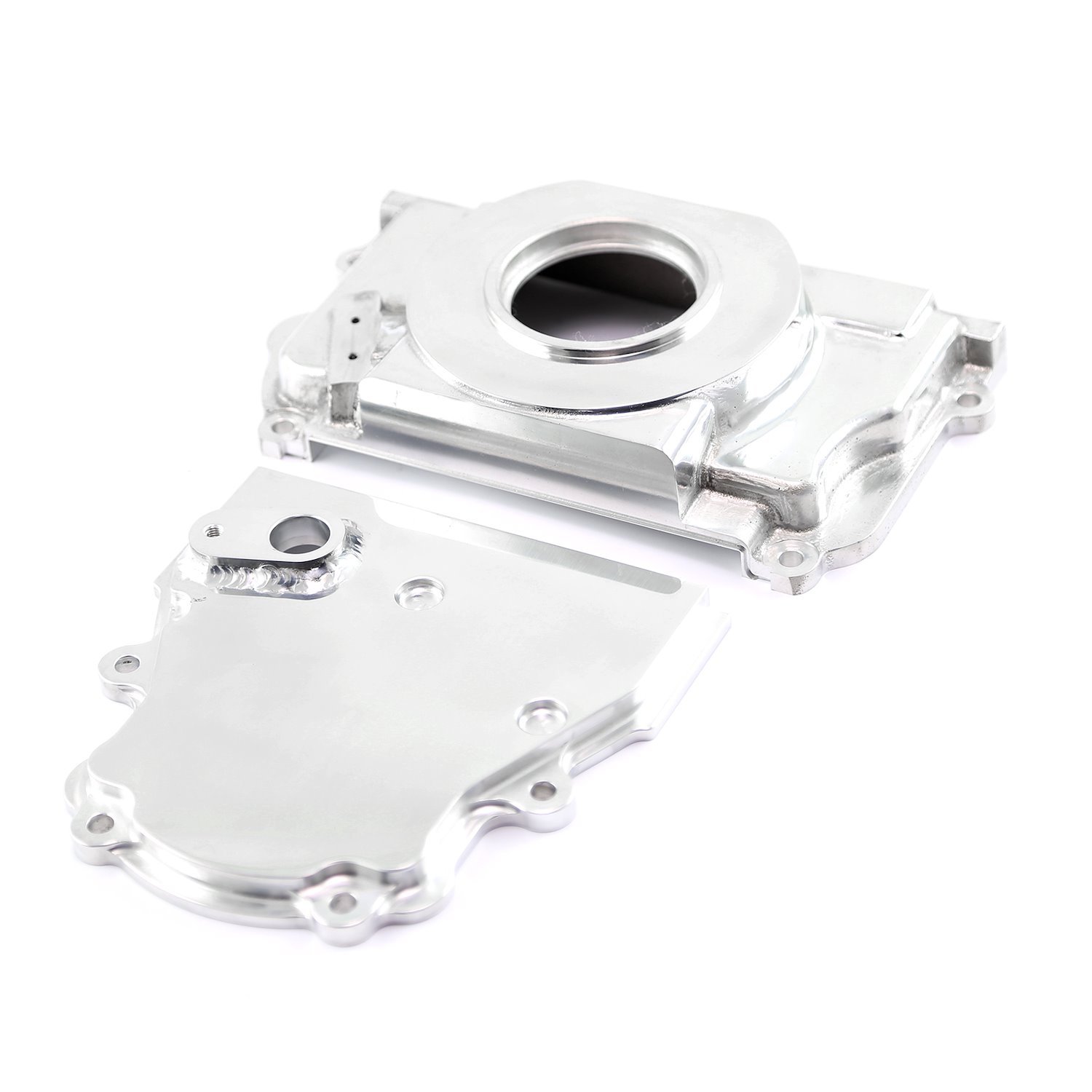 Polished Aluminum 2-Piece Timing Chain Cover GM LS2 & LS7