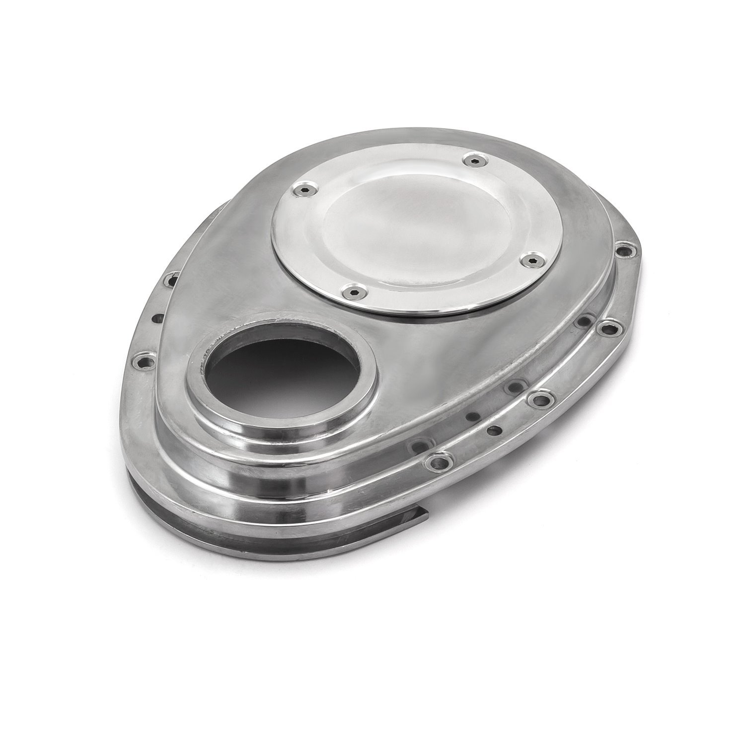 Speedmaster PCE265.1061: Aluminum 2-Piece Timing Chain Cover Chevrolet  Small Block 350 Cast Aluminum Polished Sold Individually JEGS