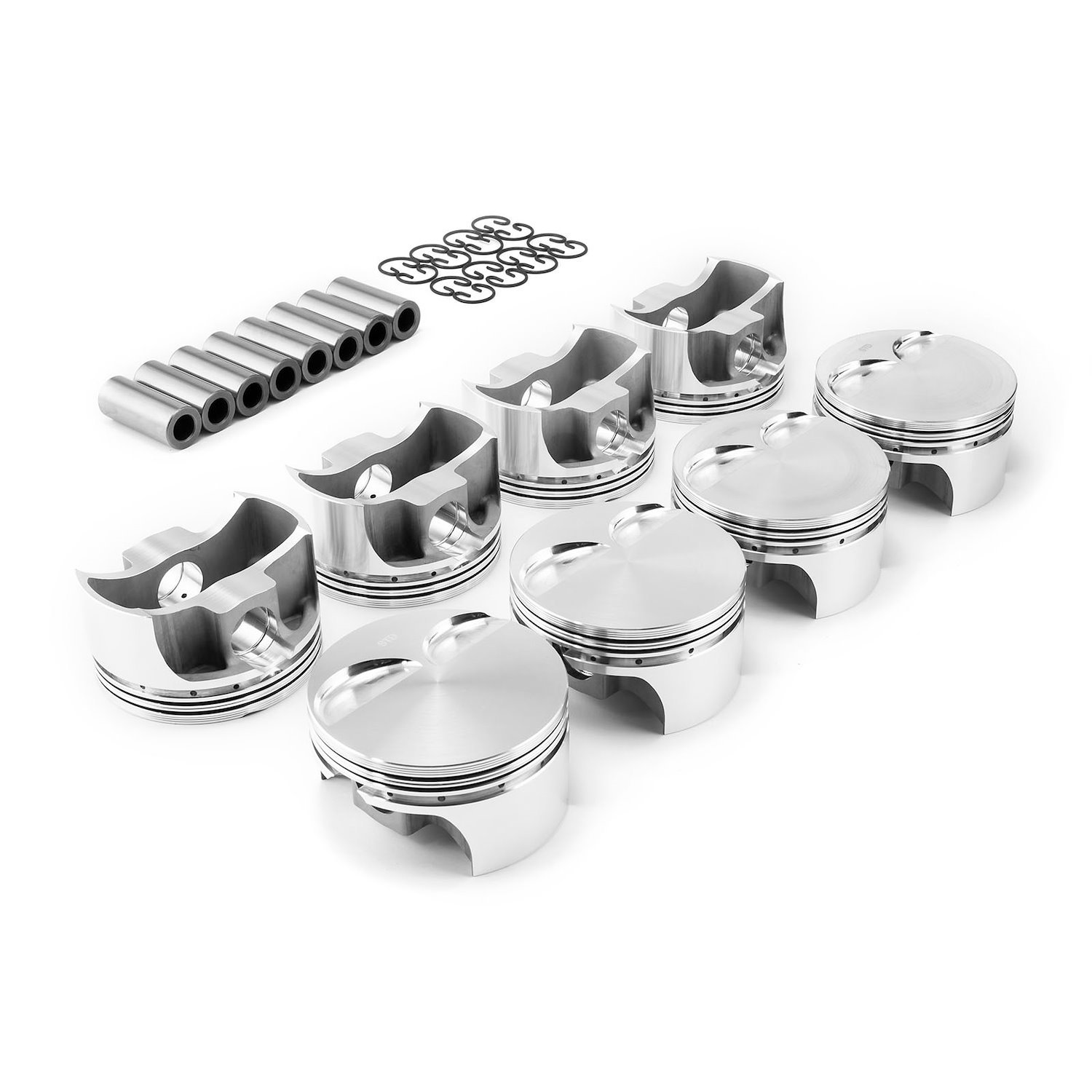 PCE305.1121 Chevy LS1 3.905 in. Bore 1.115 in. .927 in. Flat Top Forged Pistons