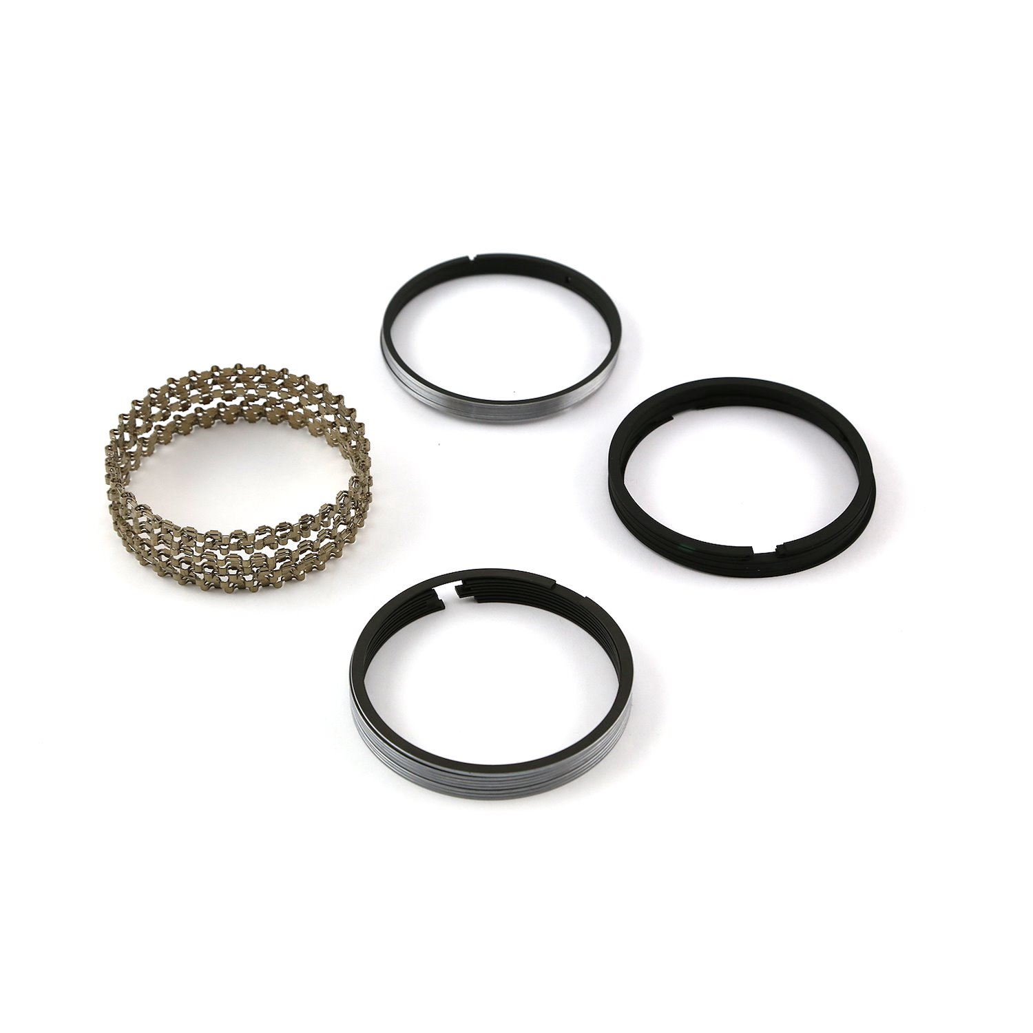 4.125 Bore - 1/16 - 1/16 - 3/16 Plasma Moly Piston Ring Set - Zero Gap