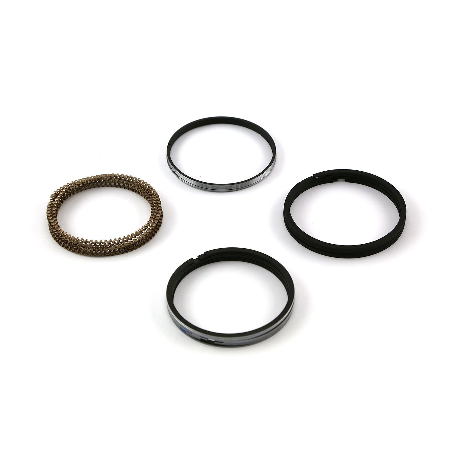 PCE306.1058 4.530 in. Bore - 1.5 - 1.5 - 3mm Plasma Moly Piston Ring Set - Zero Gap