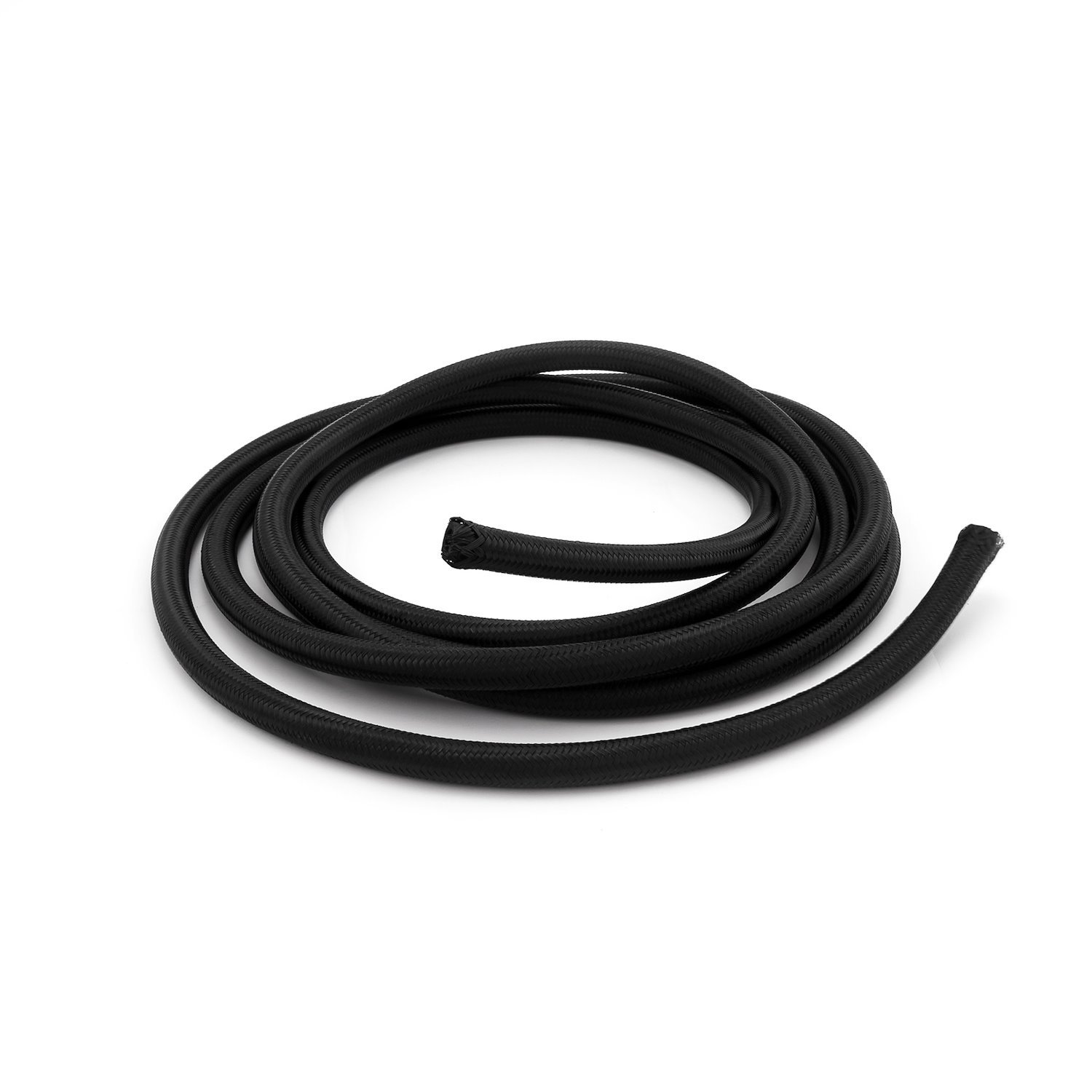 PCE339.1019 -6 AN 5/16 in. Black Nylon Fuel Oil Braided Hose Line - 4m / 13ft